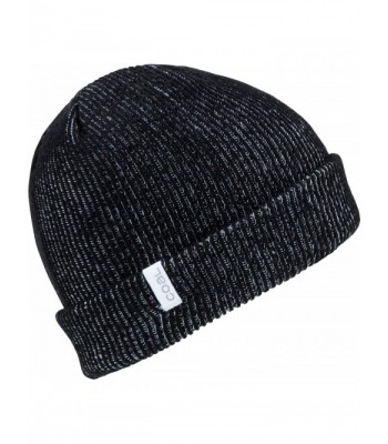 The Binary Fine Knit Beanie Hat - Black 2 - CI12O1V3GZB