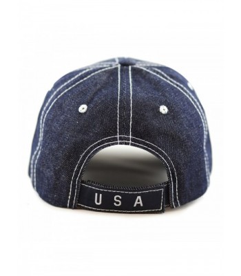 Depot Unisex Contrast Stitching Denim in Men's Baseball Caps