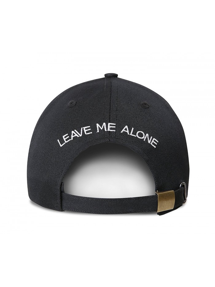 Leave Me Alone Embroidered Dad Hat Adjustable 100% Cotton Baseball Cap - C2184SHLRYQ