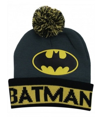 Batman Grey Cuffed Beanie Hat - C411O4817KX