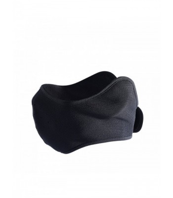 Outdoor Sports Black Fleece Windproof Anti Haze Dust Half Face Mask with Ear Warmer - Black - CJ187CME42W