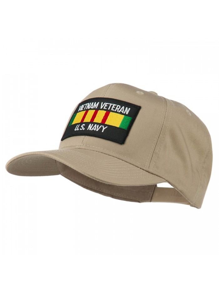 US Navy Vietnam Veteran Patched Cap - Khaki - CF11Q3T60GR