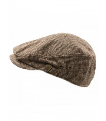 Mens Front Plaid Driving Hat