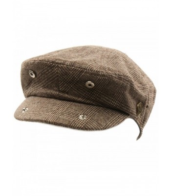 Mens Front Plaid Driving Hat in Men's Newsboy Caps