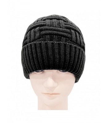 Mens Winter Warm Knitting Hats Wool Baggy Slouchy Beanie Hat Skull Cap ...