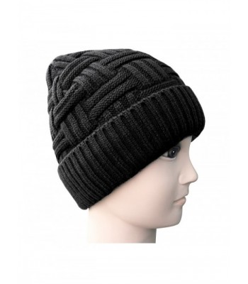 Loritta Winter Knitting Slouchy Beanie in Men's Skullies & Beanies