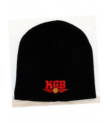KGB Embroidered Skull Cap - Black - CT1184WQBFL