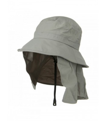 UV 50+ Talson Removable Flap UV Bucket Hat - Grey - CB11918I2W7
