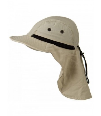 Stone Beige Outdoor Sun Flap in Men's Sun Hats