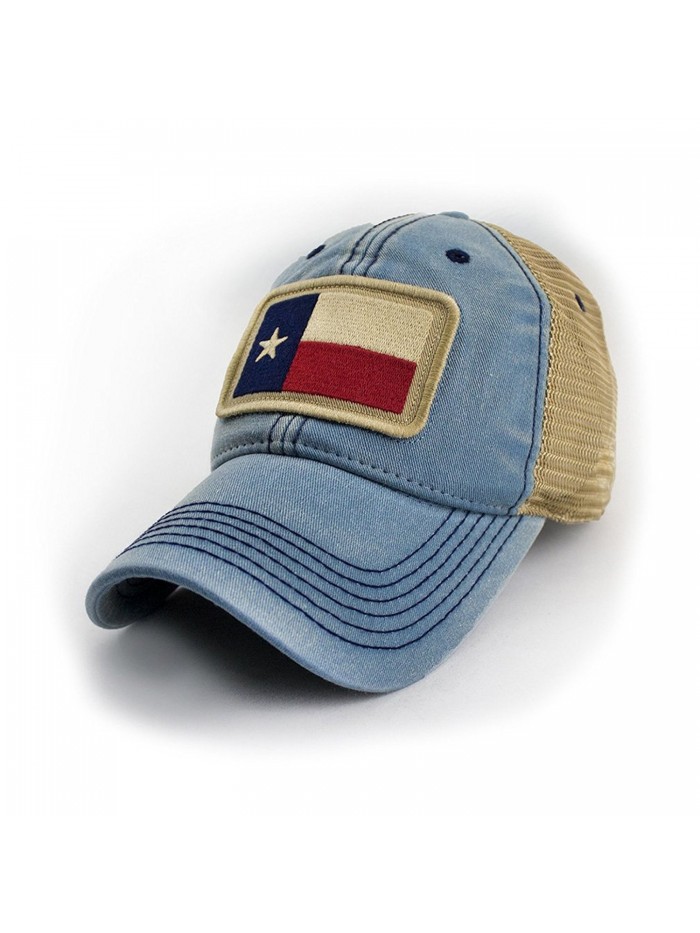 State Legacy Revival Texas Flag Patch Trucker Hat- Americana Blue - CT12H1XC5VR