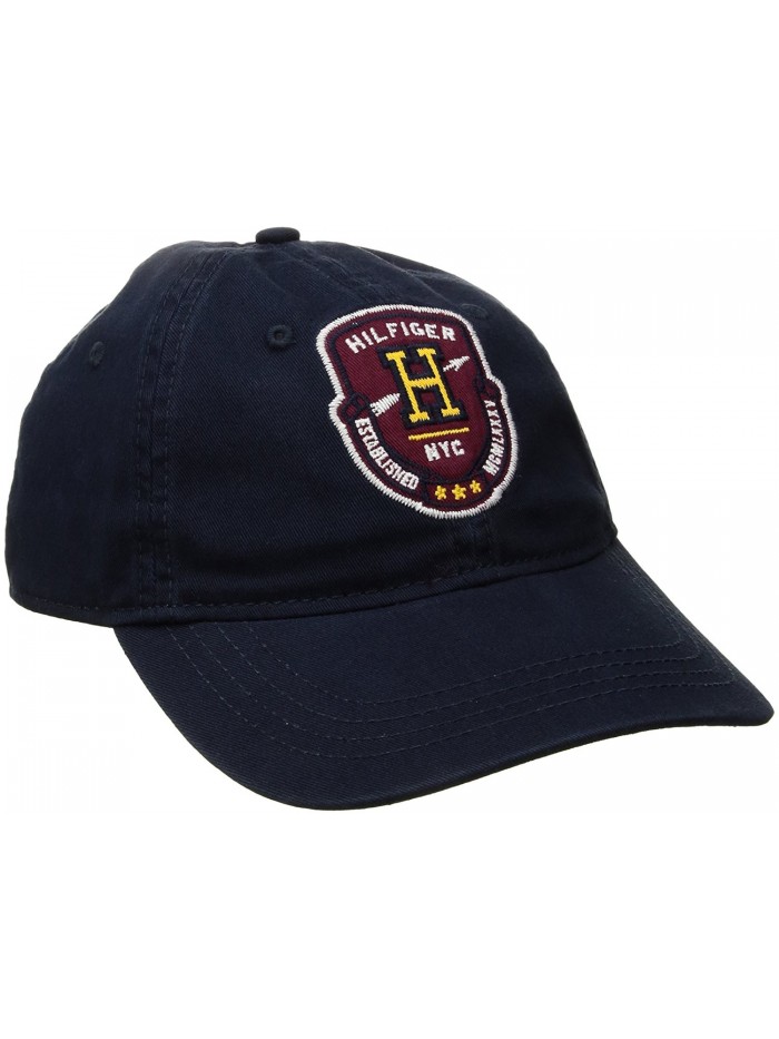 Tommy Hilfiger Men's Benji Baseball Dad Cap - Navy Blazer - CM182ZERMQD