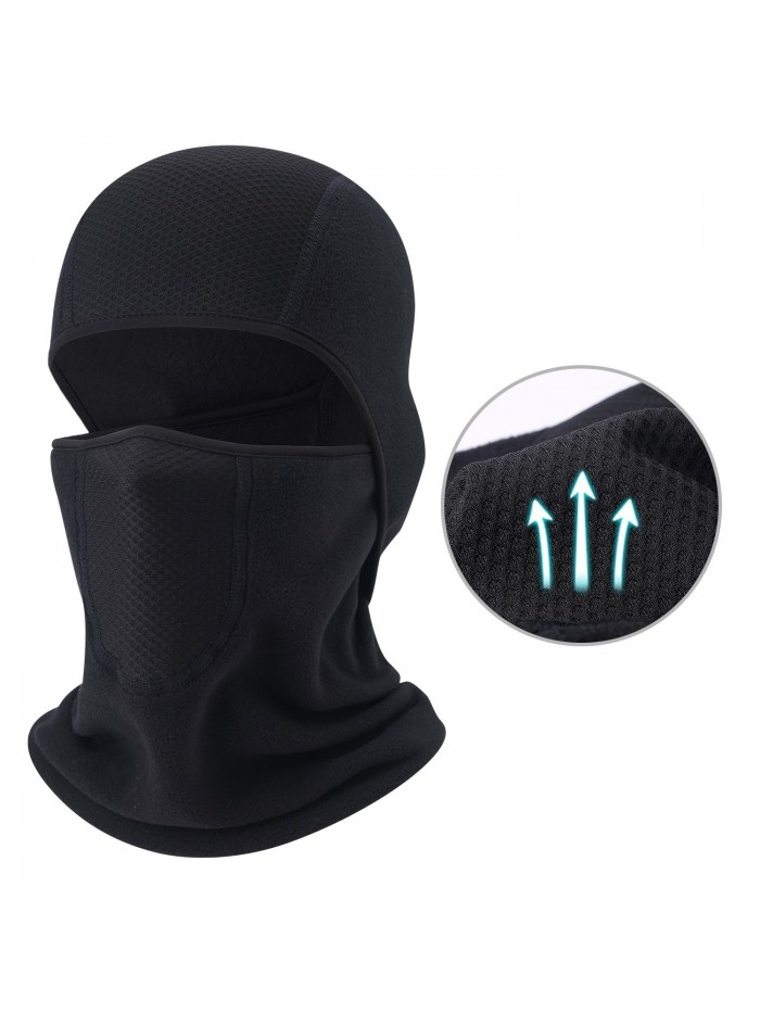 Balaclava - Windproof Mask Adjustable Face Head Warmer for Skiing- Cycling- Motorcycle Outdoor Sports - Thicker - C3185K0NLM0