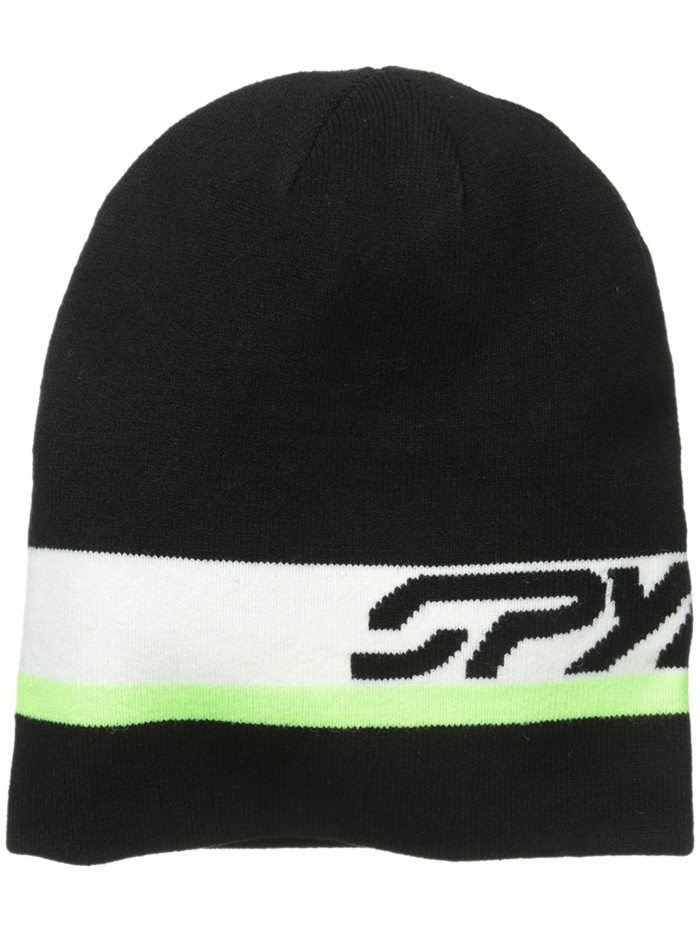 Spyder Men's Duo Hat - Black/White/Bryte Green - CA11MBEUEGP