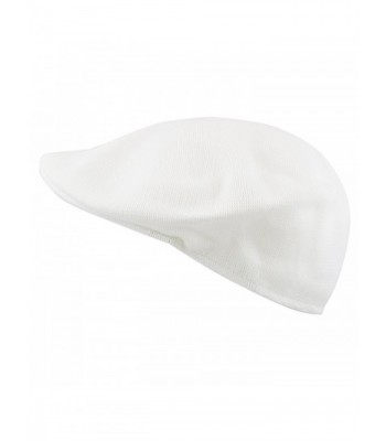 The Hat Depot 300N1873 Classic Ivy Driver Cabbie Mesh Newsboy Hat-3colors - White - CH125QAJ5VJ