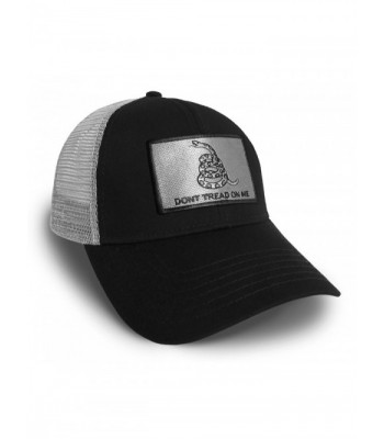 Don't Tread On Me America U.S.A. Flag Black and Grey Baseball Cap Hat Snapback - CY183D200WK