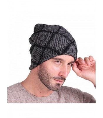 Supstar Beanie Hat Knit Warm Hat Winter Skull Wool Cap Windproof for Men & Women - Dark Grey - C91885N4DGW