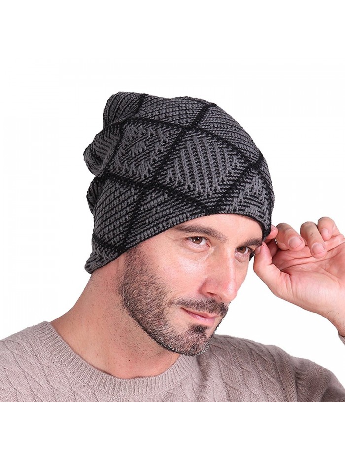 Supstar Beanie Hat Knit Warm Hat Winter Skull Wool Cap Windproof for Men & Women - Dark Grey - C91885N4DGW