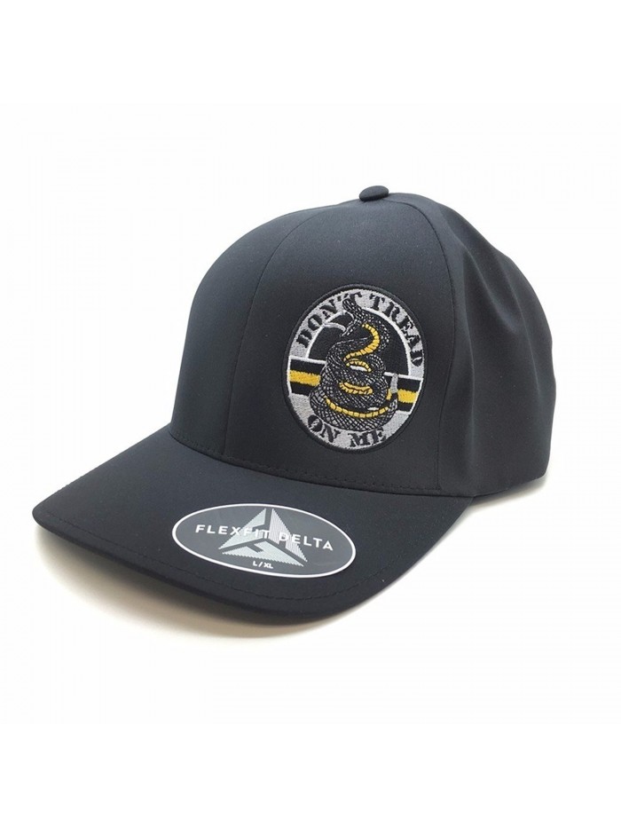 Don't Tread On Me Thin Gold Line Delta Flex Fit Cap - CJ12L9JCHJT