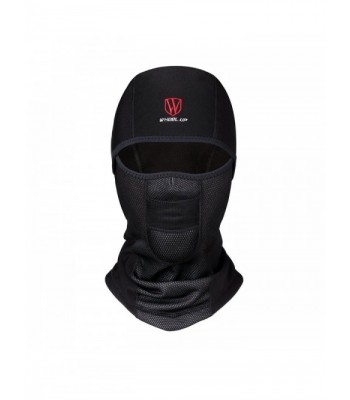 Wheel up Windproof Balaclava Face Mask Men Women Ski Mask For Cycling Motorcycling - Lycra Black - C2188OHXRLH