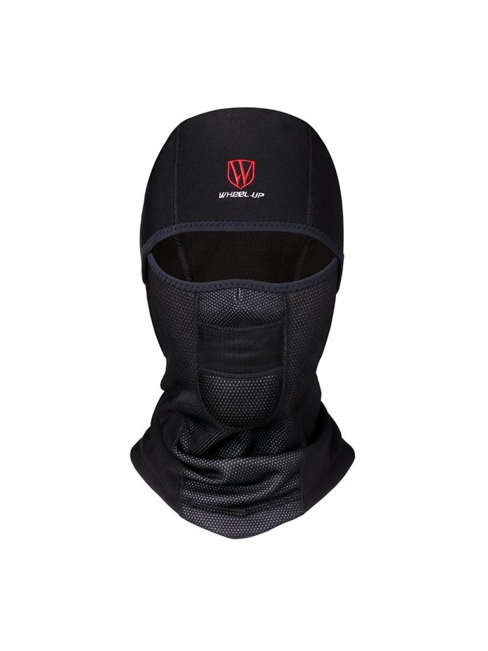 Wheel up Windproof Balaclava Face Mask Men Women Ski Mask For Cycling Motorcycling - Lycra Black - C2188OHXRLH