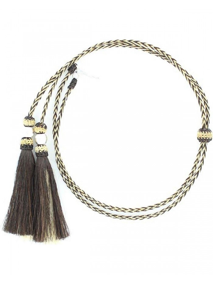 M & F Western Men's And Blonde Braided Horsehair Tassels Stampede String - 0295648 - Natural - CA11KLQXWNH