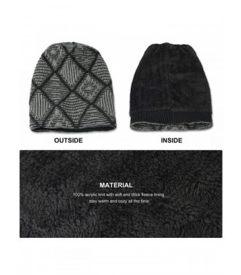 Beanie Hat Knit Warm Hat Winter Skull Wool Cap Windproof for Men ...