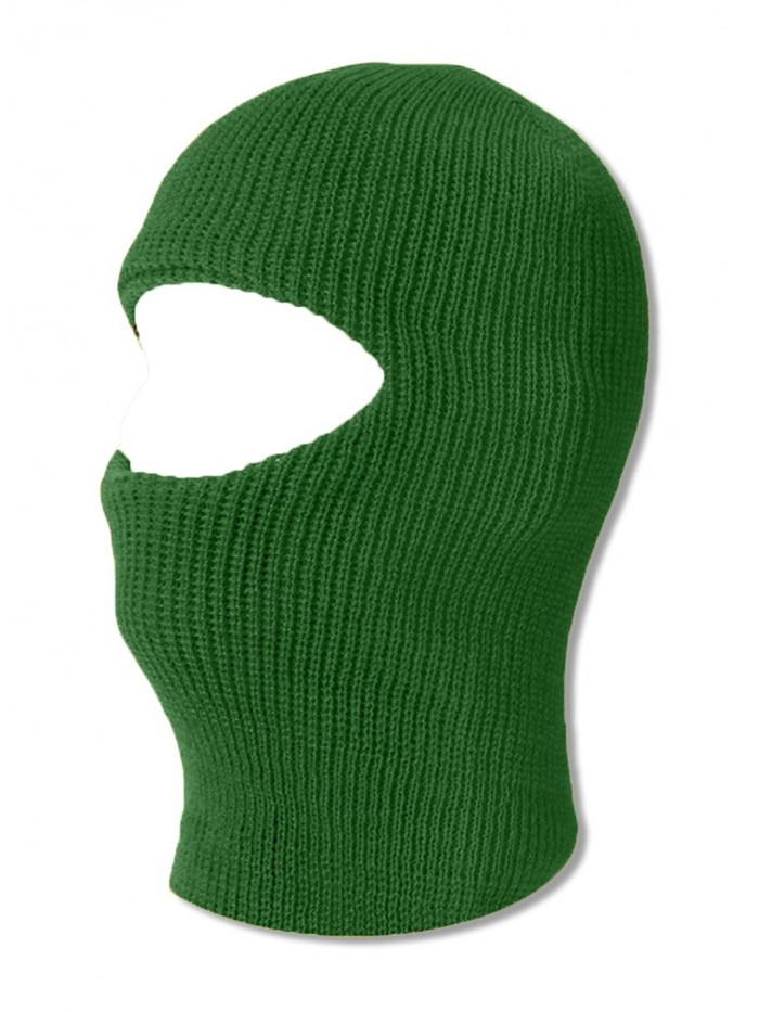 TopHeadwear One 1 Hole Ski Mask - Green - CP11BNPO937