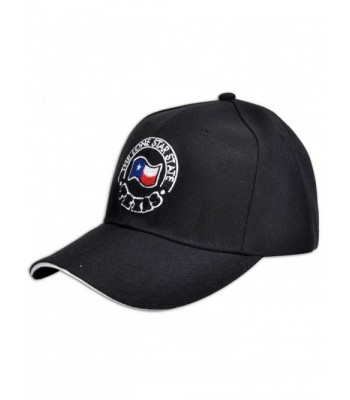 Texas State Flag Embroidered Black Baseaball Cap - TXF - CY12DSGROGR