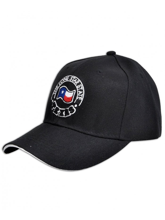 Texas State Flag Embroidered Black Baseaball Cap - TXF - CY12DSGROGR