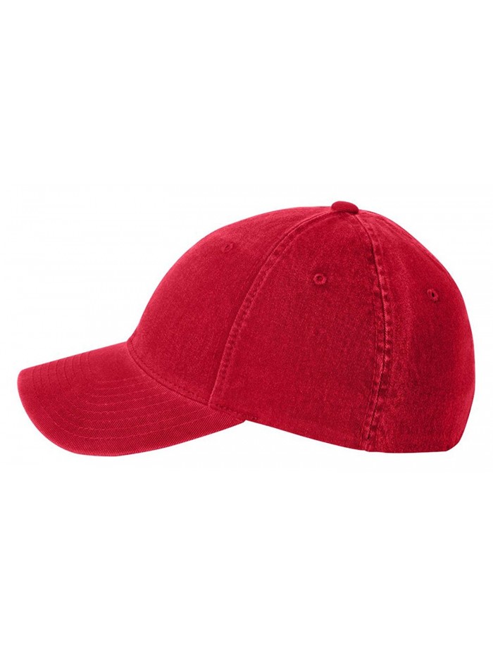 6997 Flexfit Low Profile Garment Washed Cotton Cap - Large/X-Large (Red) - CO11O82GKZR