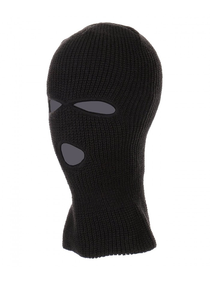 RufnTop Cycling Motorcycle Balaclava Weather - 3 Holes Black - C2188I8T88R