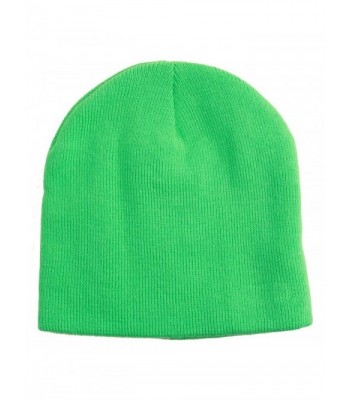 Neon Short Knit Beanie - Green - CE12LO9457B