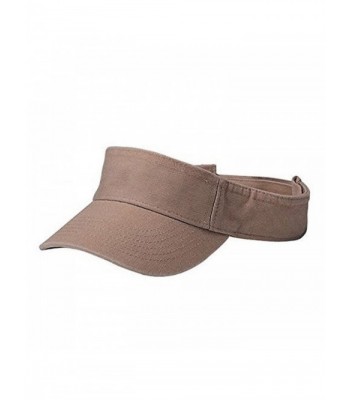 YOUTH COTTON TWILL WASHED VISOR - Khaki - CQ110BA22LP