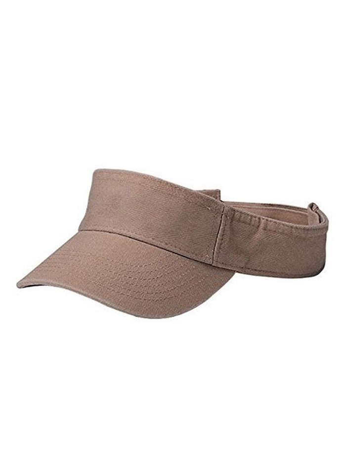 YOUTH COTTON TWILL WASHED VISOR - Khaki - CQ110BA22LP