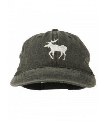 American Moose Embroidered Washed Cap