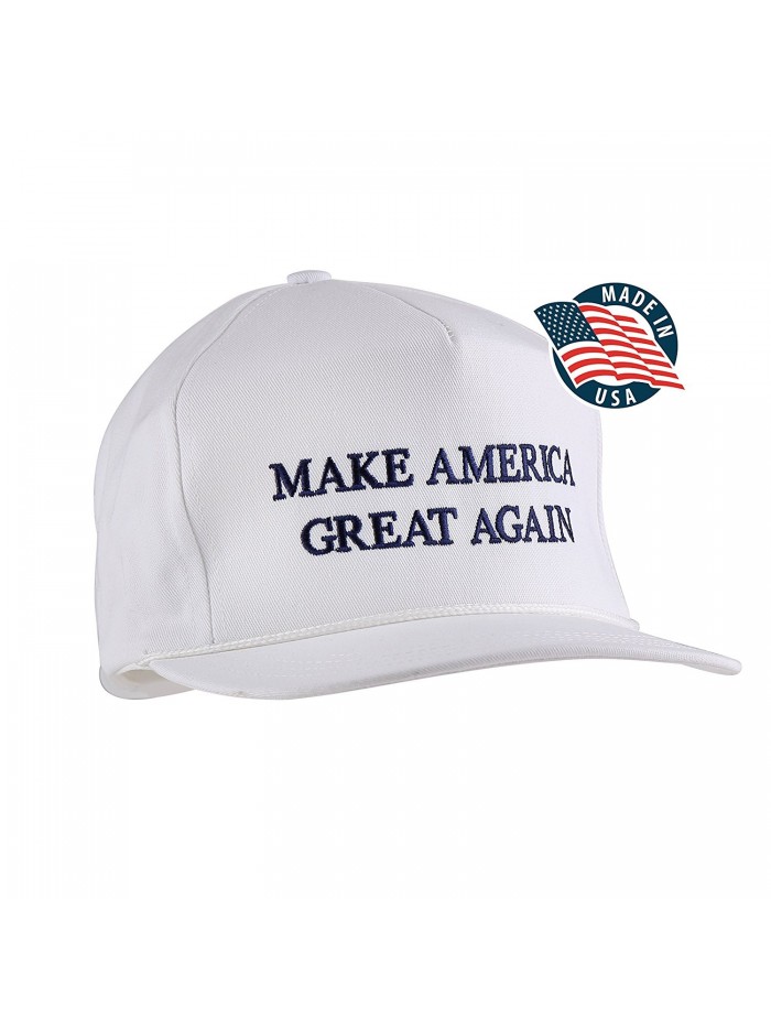 Make America Great Again! - Trump 2016 Adjustable Cap With Rope Front - Made in Usa - White - CK129LL27E7