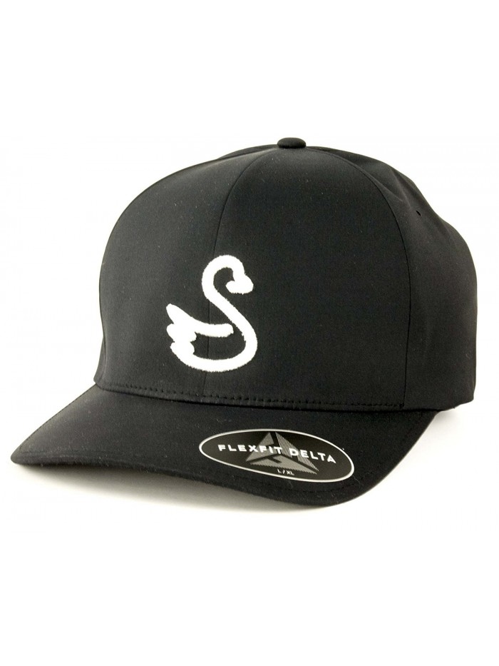 Swannies Unisex Adult The Classic Delta Baseball Cap - Black - CJ182GN08Y2