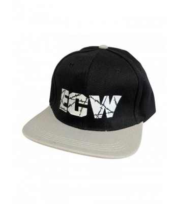 ECW Extreme Championship Wrestling Black Polysnap Baseball Cap Hat - C0182HE7QHD