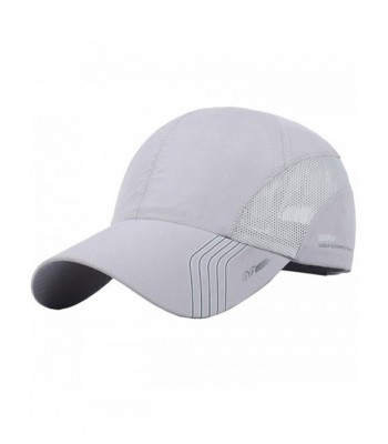 New UV Quick-drying Waterproof Baseball Cap Outdoor Lightweight UV Protection Hats - Light Gray - CW17YGHACSY