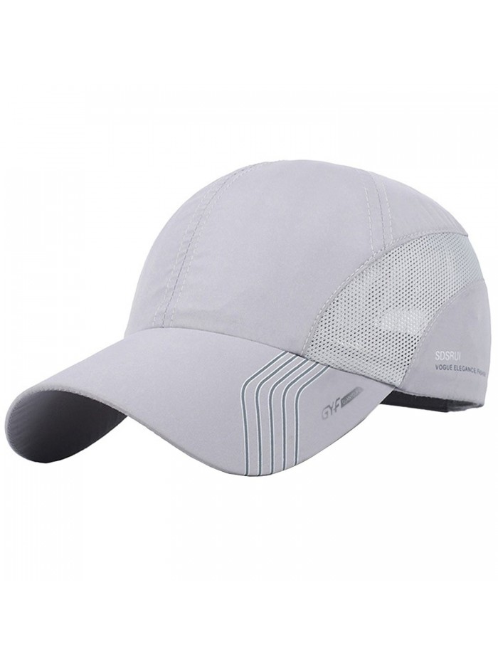 New UV Quick-drying Waterproof Baseball Cap Outdoor Lightweight UV Protection Hats - Light Gray - CW17YGHACSY
