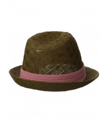 Haggar Houndstooth Fedora Brown Medium