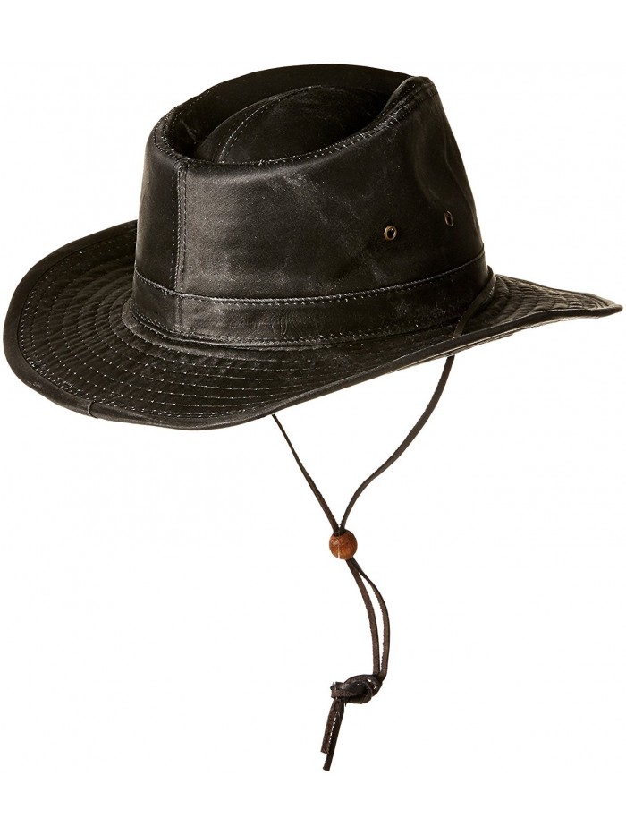 DPC Outdoor Design MC127 Men's Weathered Cotton Outback Hat- Black-4 ...