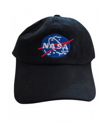 NASA Insignia Embroidered Baseball Cap Hat by TrendyLuz - Black - CM1864OIDLH