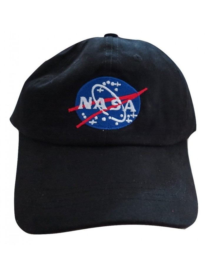NASA Insignia Embroidered Baseball Cap Hat by TrendyLuz - Black - CM1864OIDLH