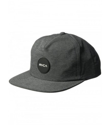 RVCA Men's Motor Delux Snapback Hat - Charcoal Heather - CZ17YH74KTI