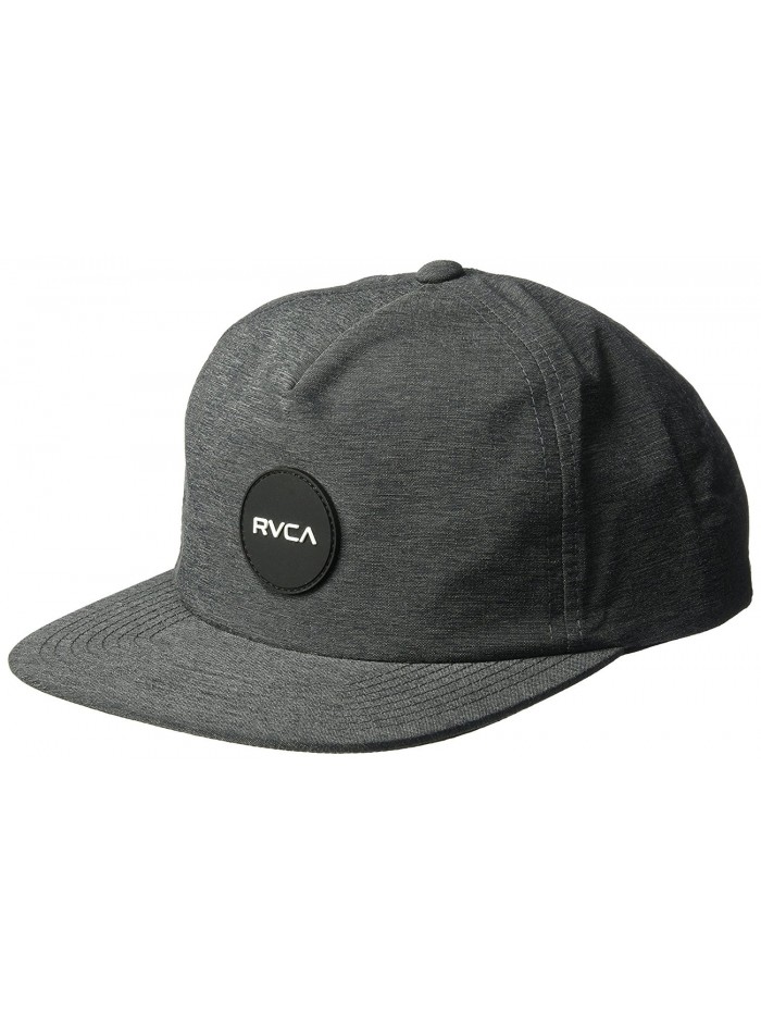 RVCA Men's Motor Delux Snapback Hat - Charcoal Heather - CZ17YH74KTI