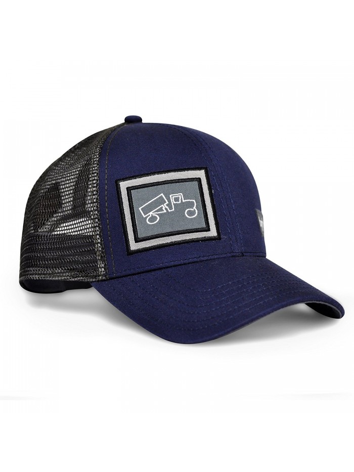 bigtruck Classic Mesh Snapback Baseball Hat- Navy - CZ12991LUYR