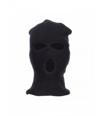 Three Hole Ski Mask - Black - C912FV91TU1