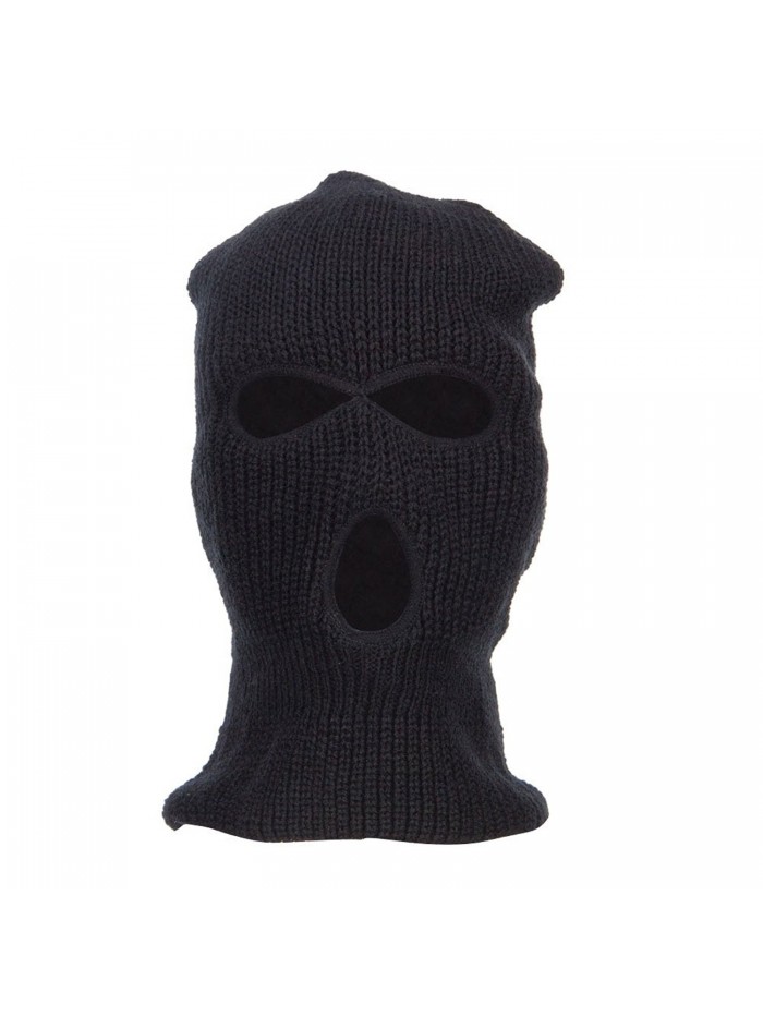 Three Hole Ski Mask - Black - C912FV91TU1