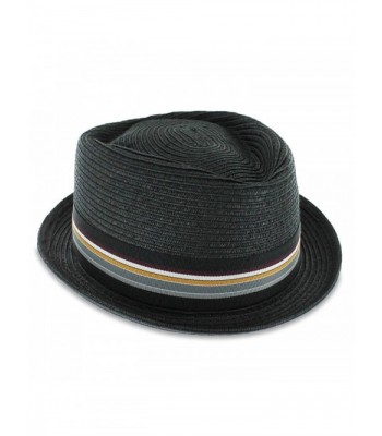 Hats Belfry Striped Packable Braided in Men's Fedoras
